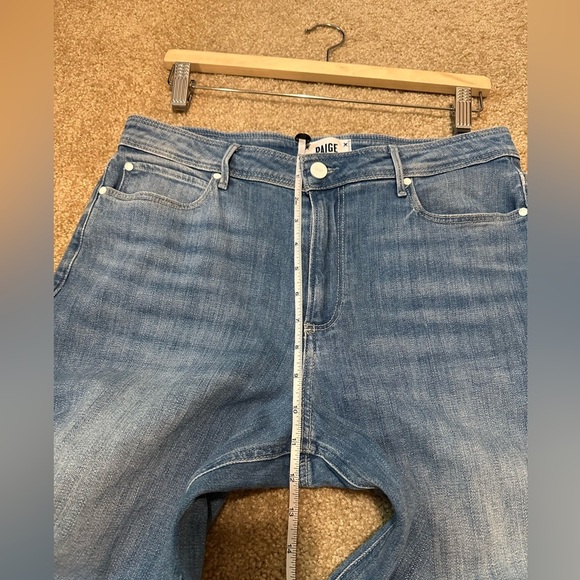 PAIGE Nellie Culotte High Rise Wide Leg Jean Snow Bunny Size 30 - Picture 8 of 11